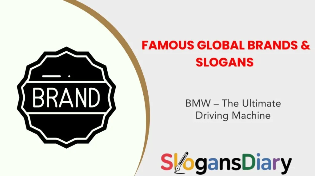 Famous Global Brands & Slogans