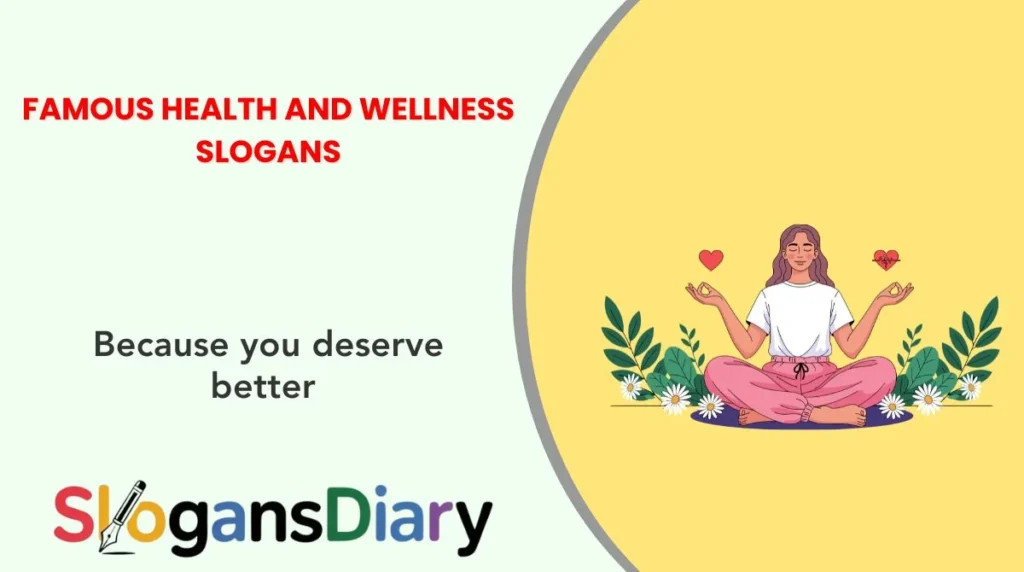 Famous Health and Wellness Slogans