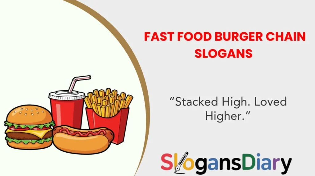 Fast Food Burger Chain Slogans
