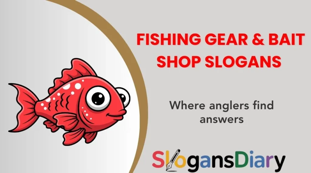 Fishing Gear & Bait Shop Slogans