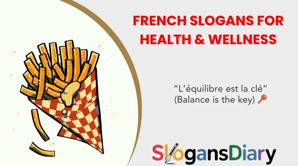 French Slogans for Health & Wellness