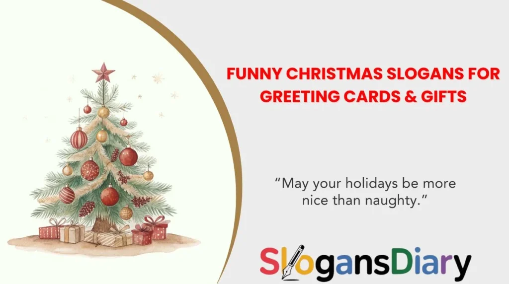 Funny Christmas Slogans for Greeting Cards & Gifts