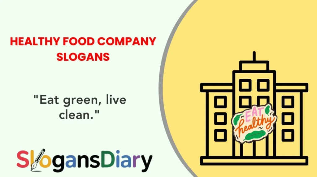 Healthy Food Company Slogans
