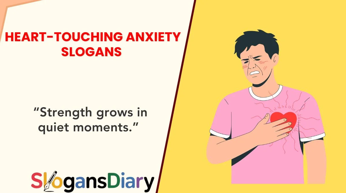 Heart-Touching Anxiety Slogans