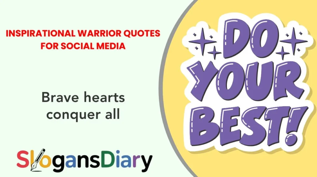 Inspirational Warrior Quotes for Social Media