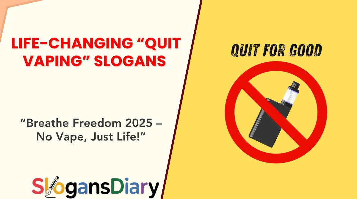 Life-Changing “Quit Vaping” Slogans