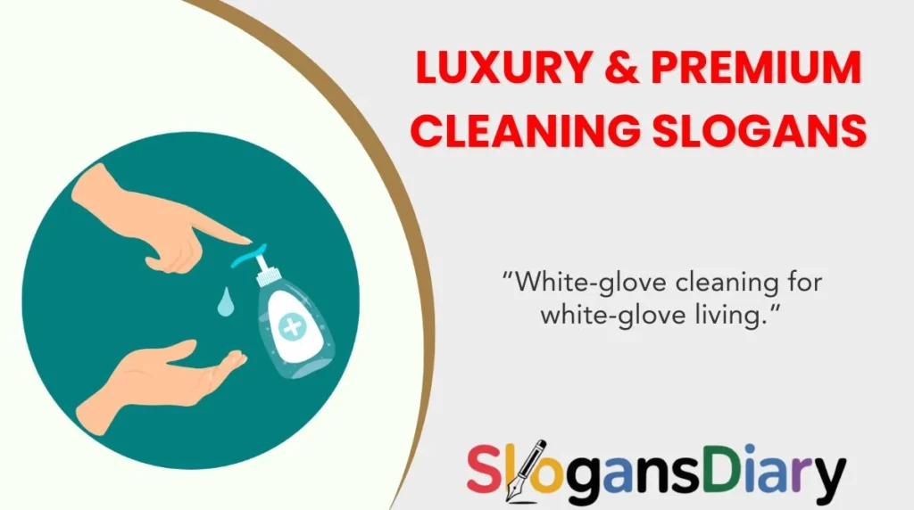 Luxury & Premium Cleaning Slogans