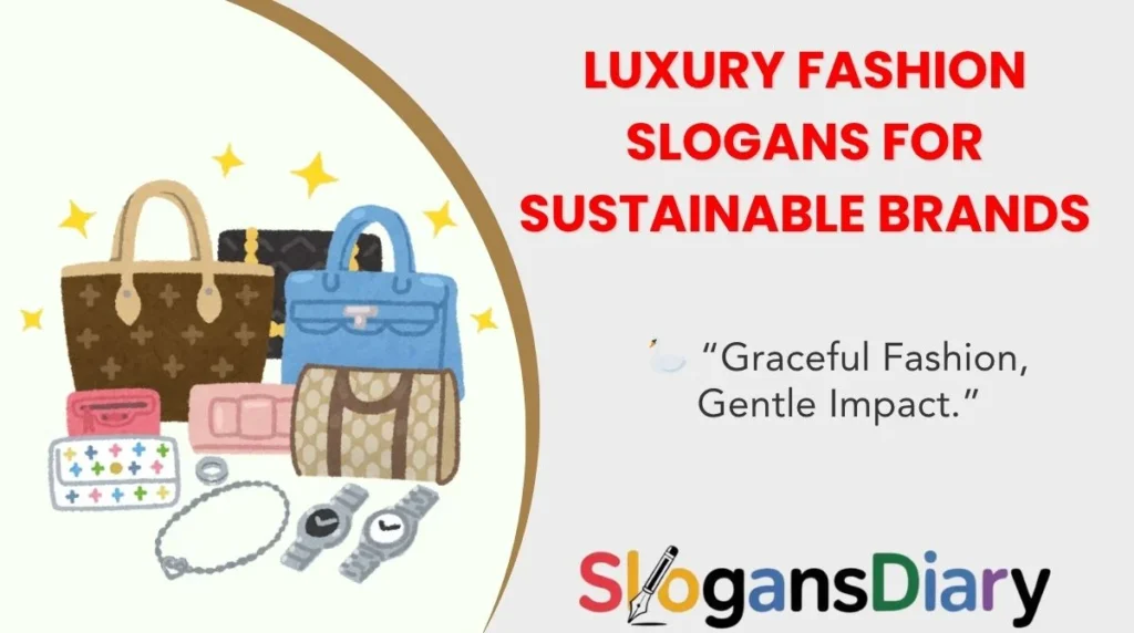 Luxury Fashion Slogans for Sustainable Brands