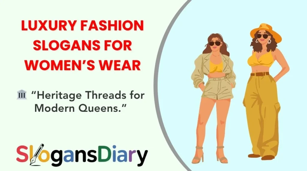Luxury Fashion Slogans for Women’s Wear