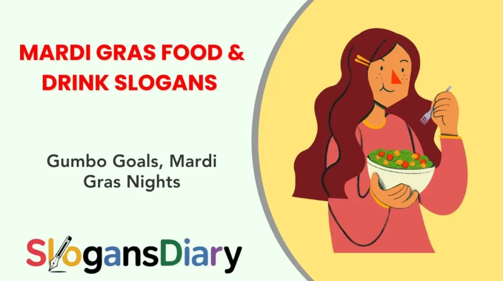 Mardi Gras Food & Drink Slogans