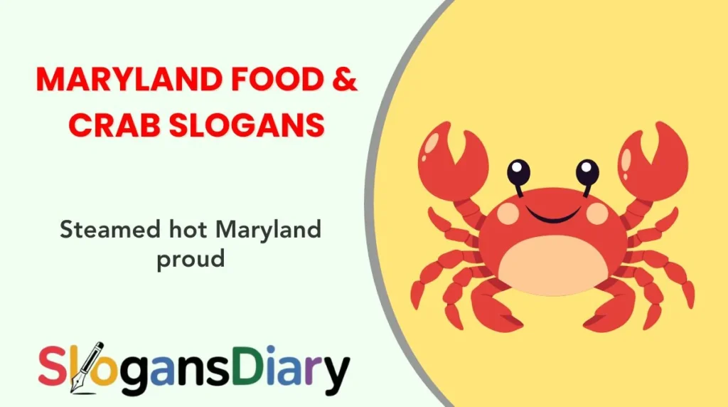 Maryland Food & Crab Slogans