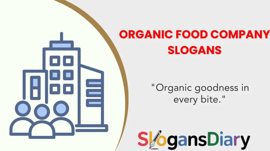 Organic Food Company Slogans
