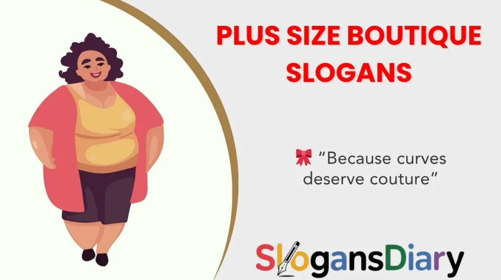 Plus Size Boutique Slogans