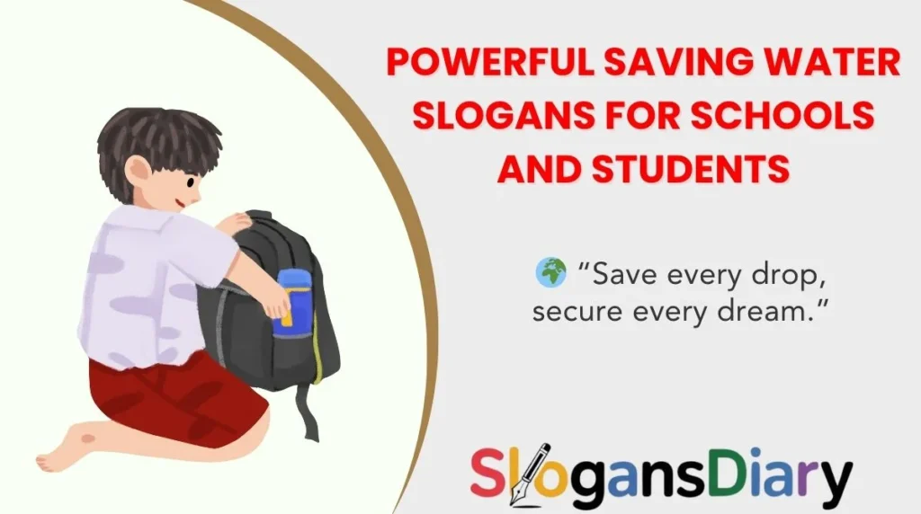 Powerful Saving Water Slogans for Schools and Students