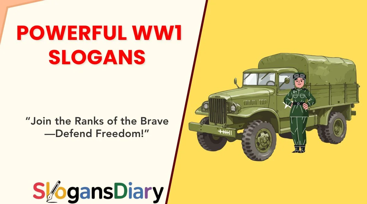 Powerful WW1 Slogans