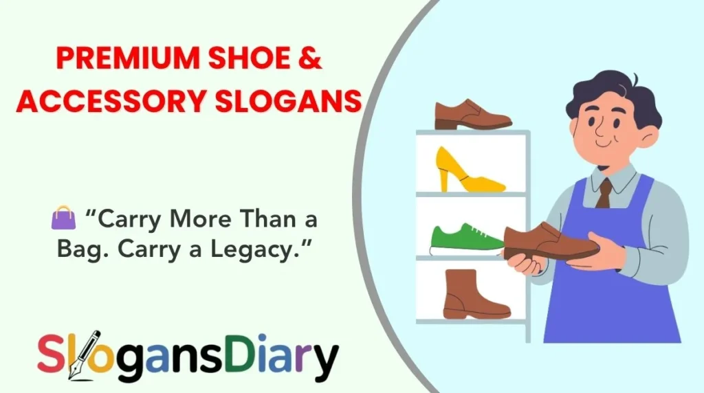 Premium Shoe & Accessory Slogans