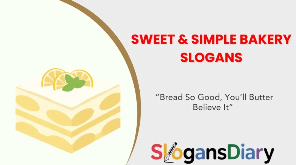 Sweet & Simple Bakery Slogans