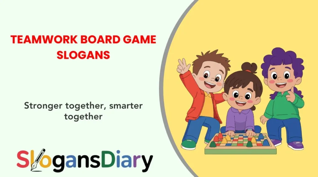 Teamwork Board Game Slogans