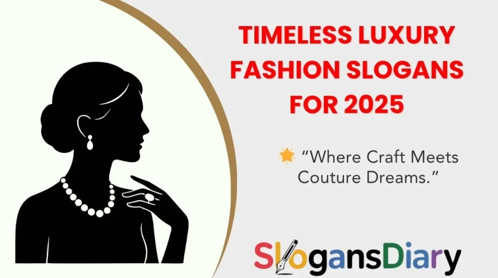 Timeless Luxury Fashion Slogans for 2025