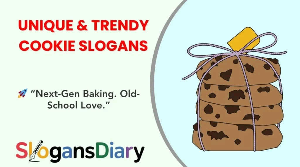 Unique & Trendy Cookie Slogans