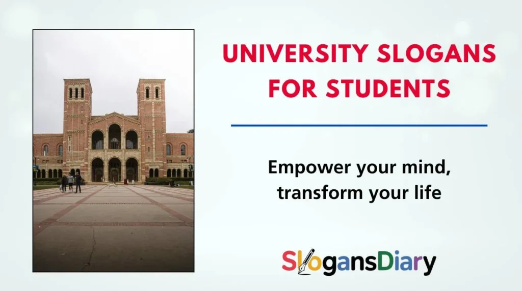 University Slogans for Students