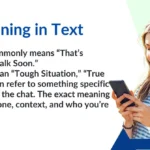 TS Meaning in Text